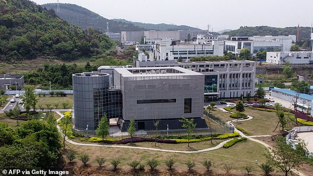 The Wuhan Institute of Virology (pictured) is a biosecurity level four laboratory which researched bat coronaviruses not far from the wet market. Scientists think it increasingly likely the virus leaked from here, possibly by an infected staff member